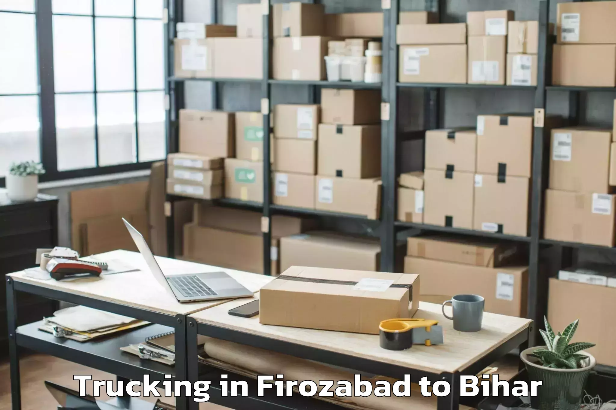 Top Firozabad to Sugauna Trucking Available